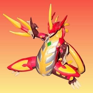 2008 Spin Master Sega Toys Bakugan Red Dragon Figure B3